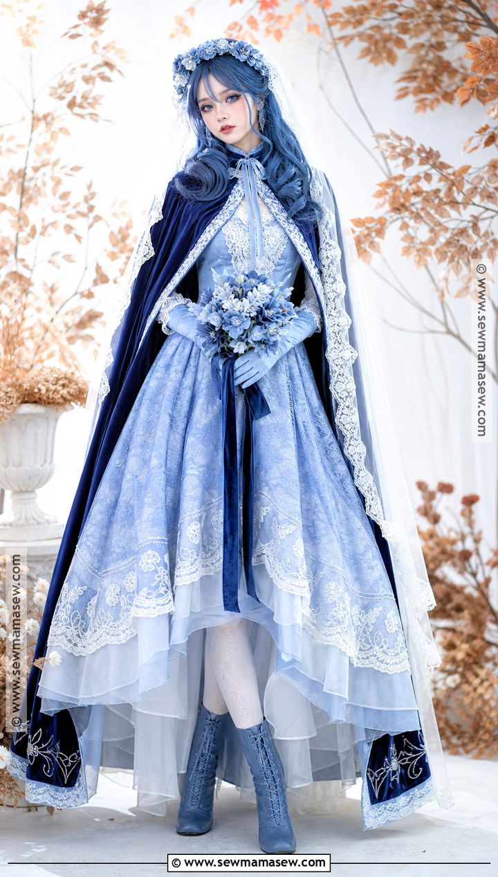 Long Sleeve Corpse Bride Costume - 50 corpse bride costume ideas