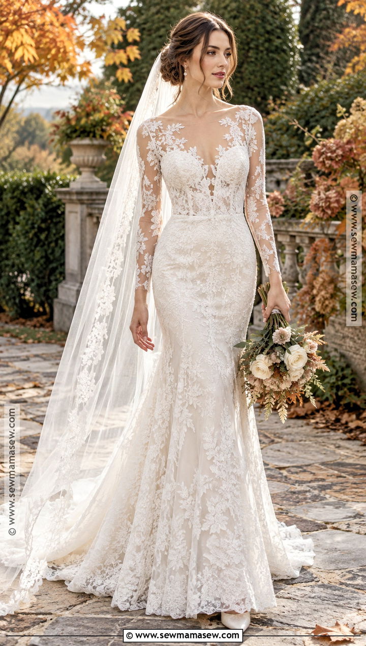 Long Sleeve Lace Bridal Gown - 15 Fall 2026 Bridal Gowns