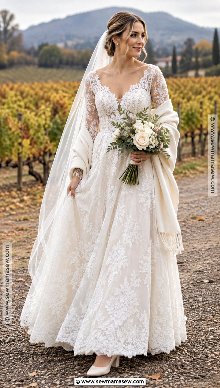 Long Sleeve Lace Wedding Dress - 15 Fall 2026 Wedding Dress Ideas
