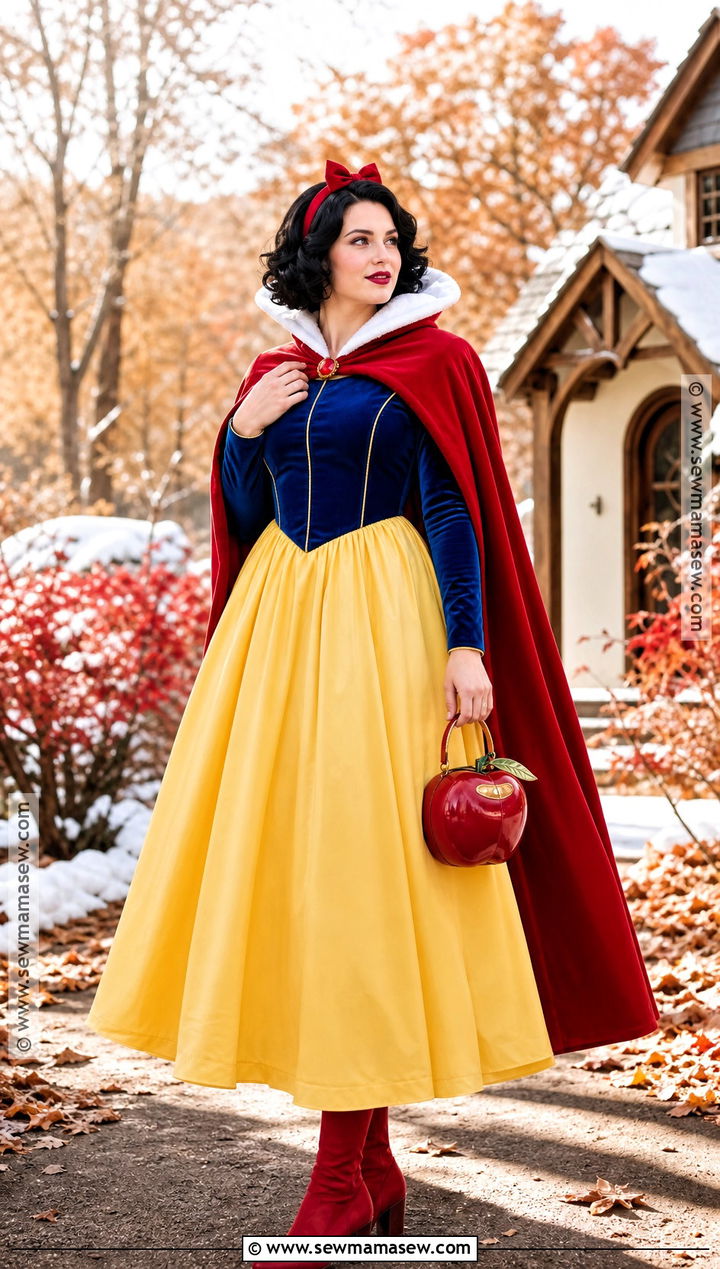 Long Sleeve Snow White Costume - 40 snow white halloween costume ideas