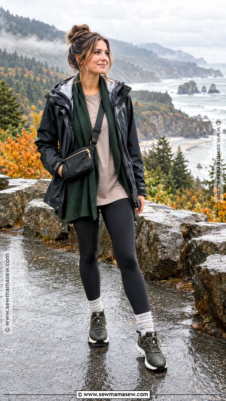 Long Tee And Wrap Cardigan Road Trip Outfit - 20 road trip outfit fall ideas