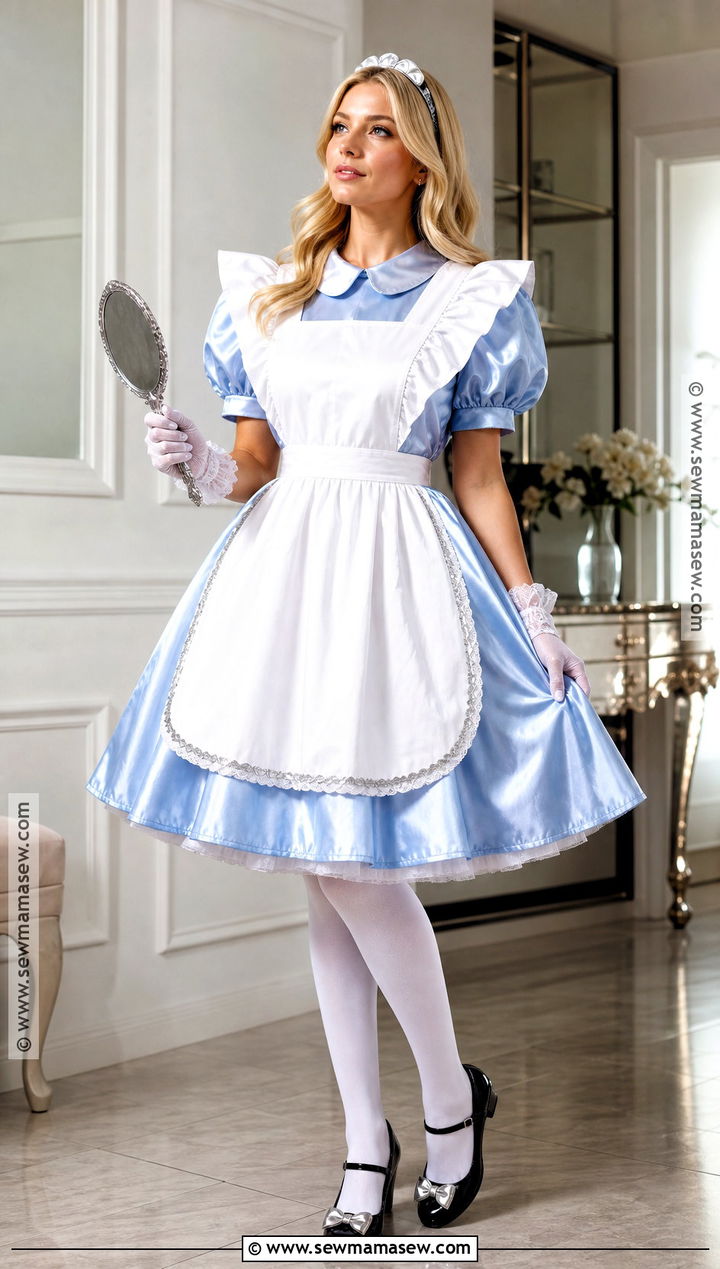 Looking Glass Alice Costume With Silver Details - 40 alice costume ideas