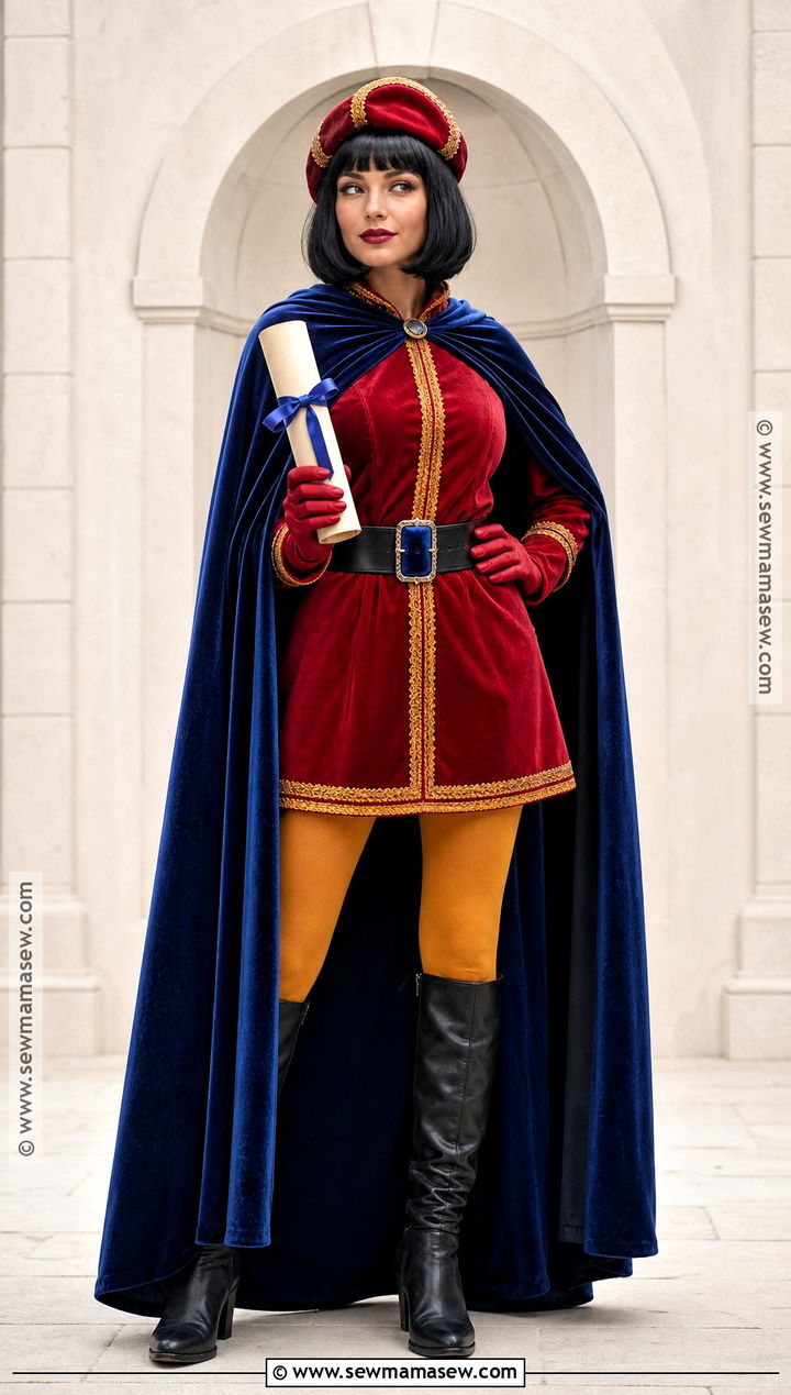 Lord Farquaad Costume With Blue Velvet Cape - 35 Lord Farquaad Costume Ideas for Women