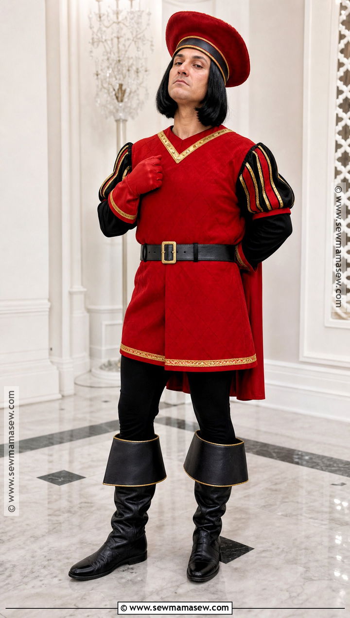 Lord Farquaad Costume With Red Tunic - 30 shrek characters costumes