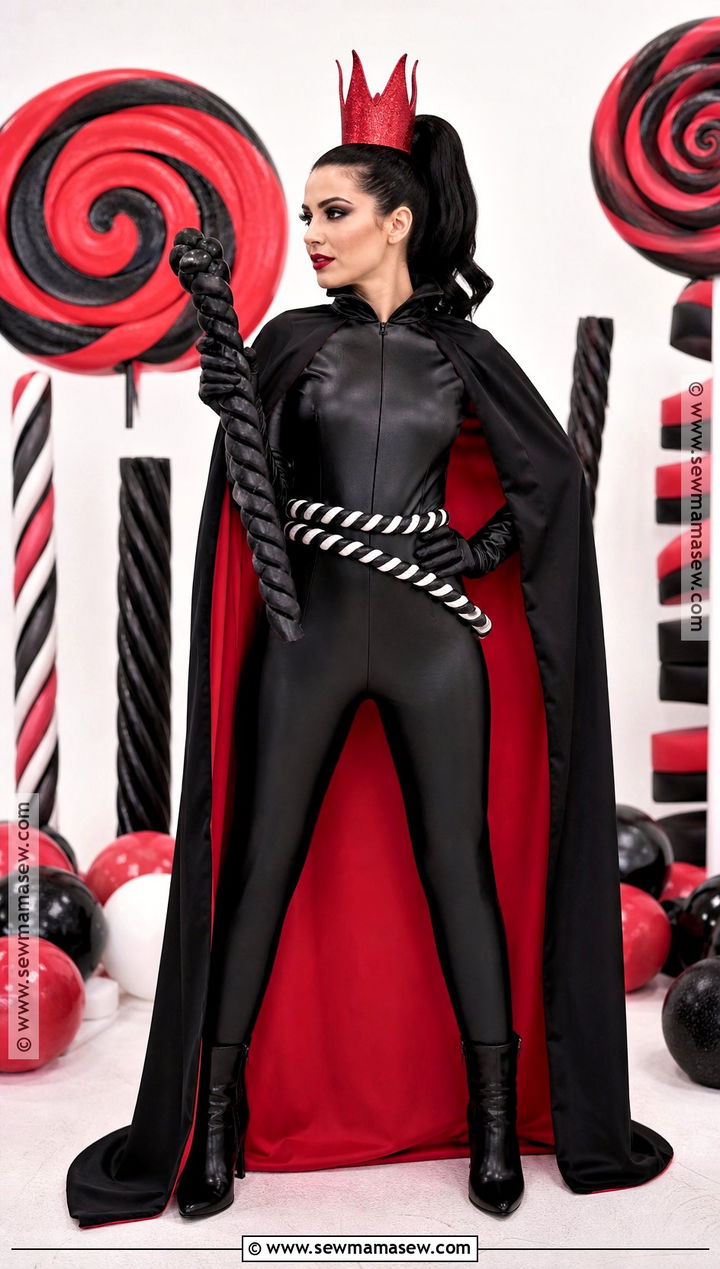 Lord Licorice Costume With Black Cape - 30 Candy Land Costumes for Women