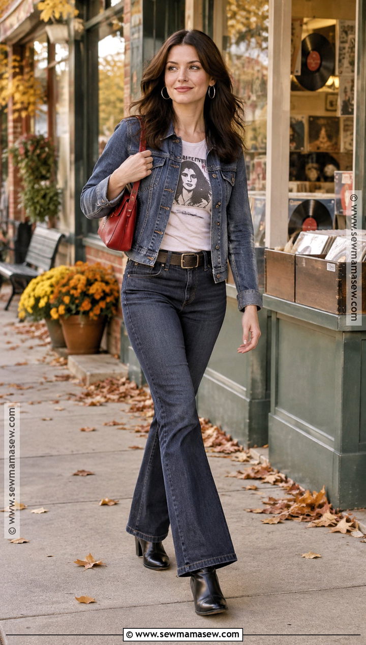 Lorelai Gilmore Graphic Tee Fall Outfit - 20 fall outfits gilmore girls inspired