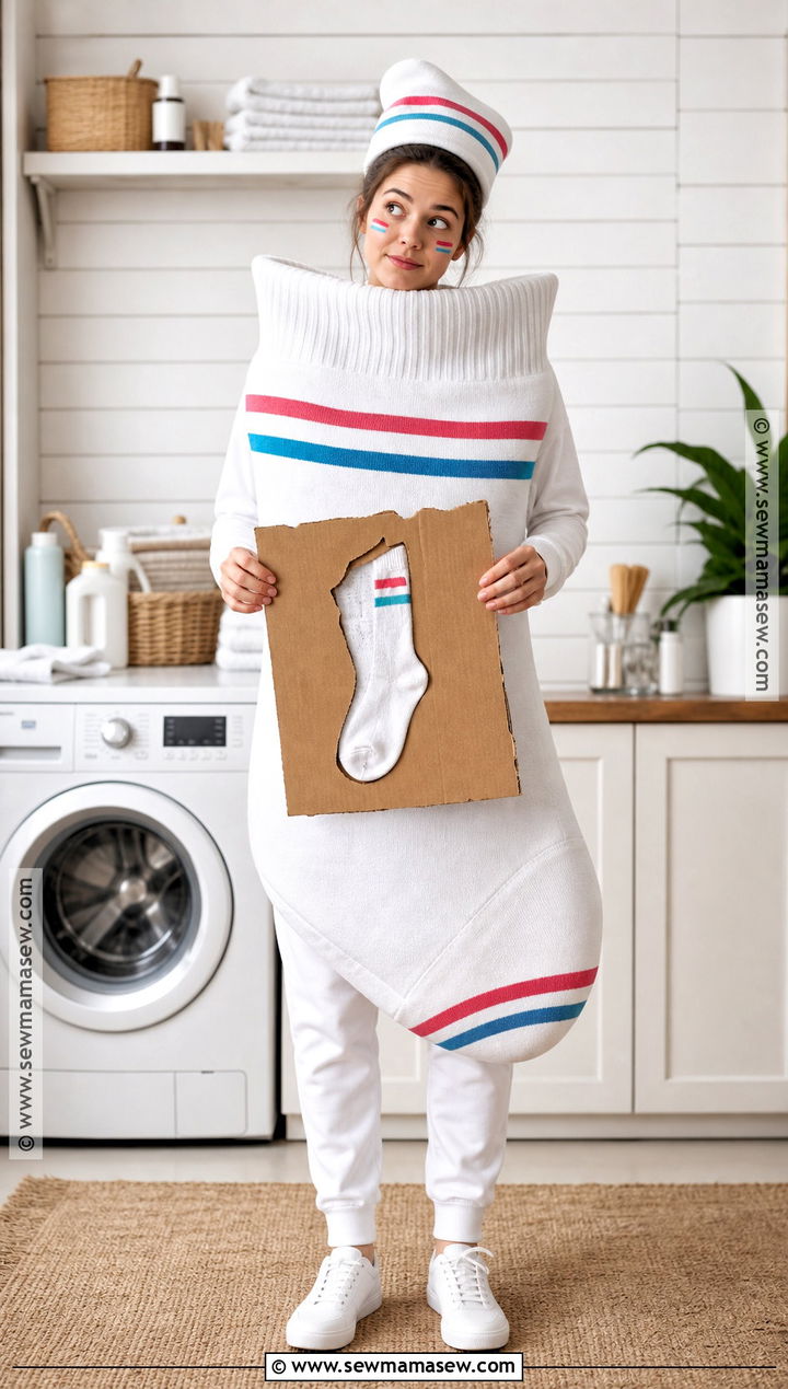 Lost Sock Costume - 50 funny costumes