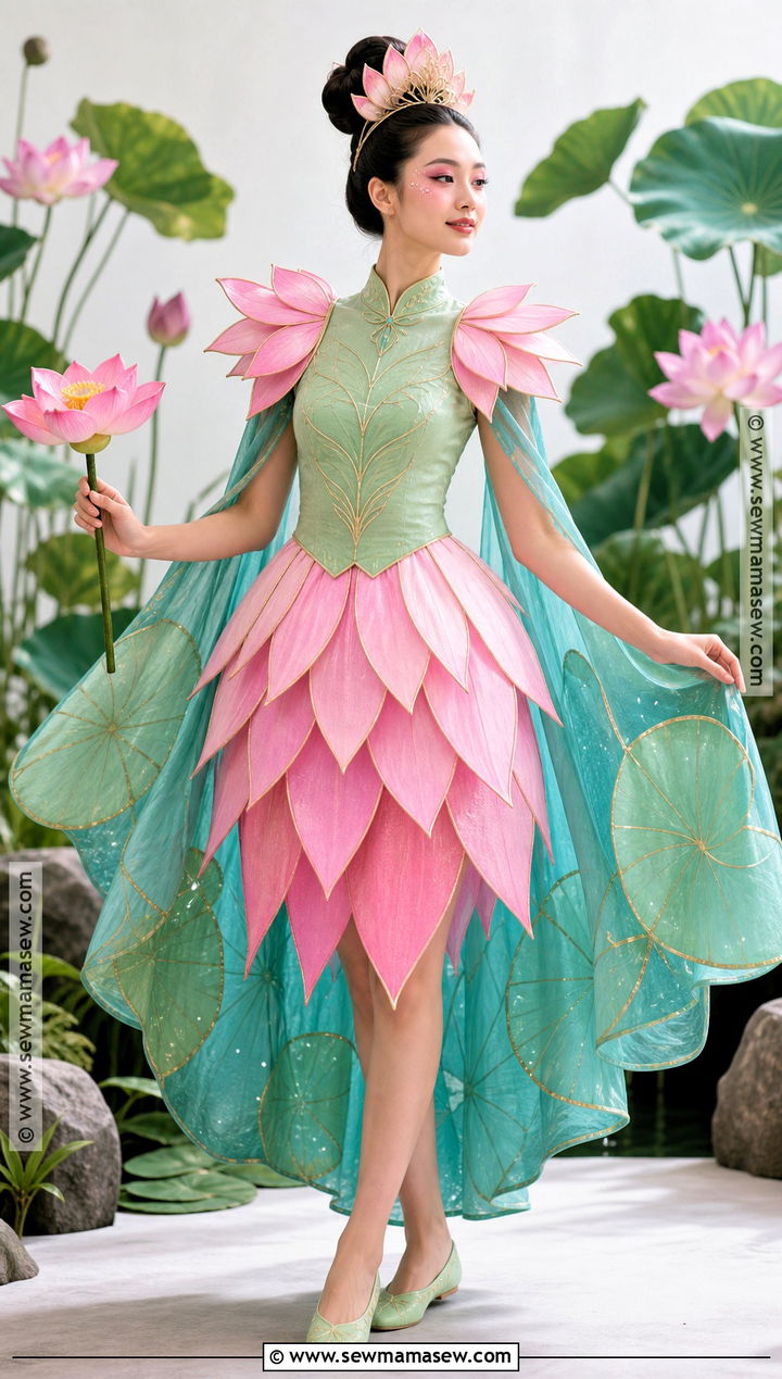Lotus Flower Costume - 40 Flower Costume Ideas