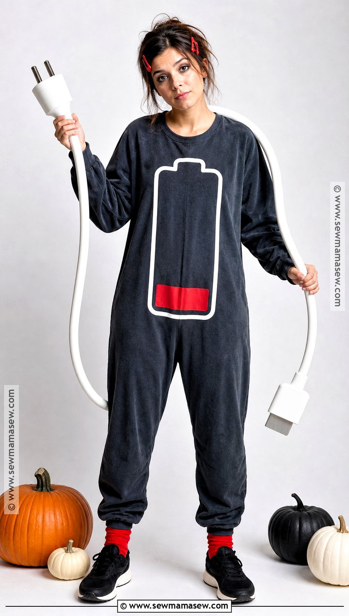 Low Battery Costume - 45 clever halloween costumes