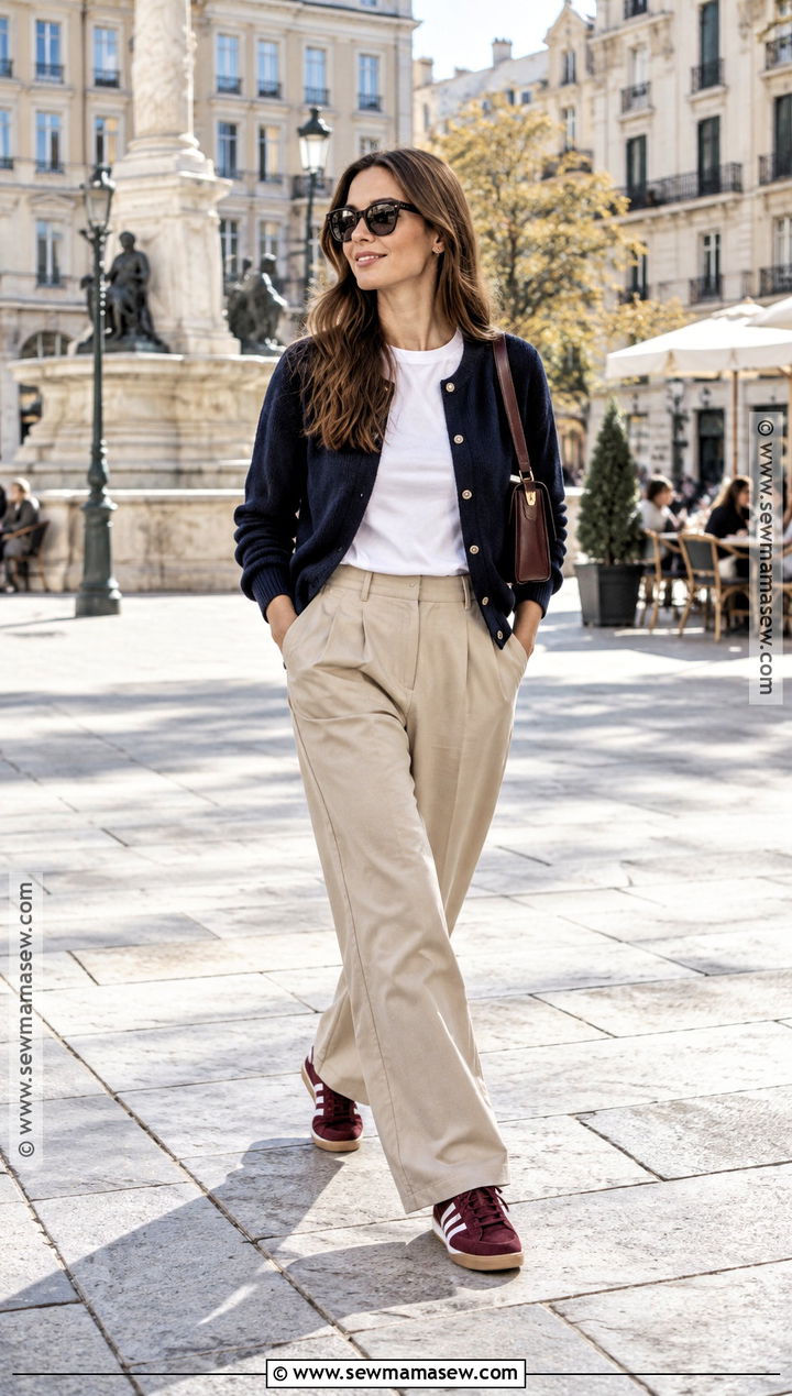 Low Profile Sneakers With Relaxed Trousers - 15 Best Shoes For Fall Weather