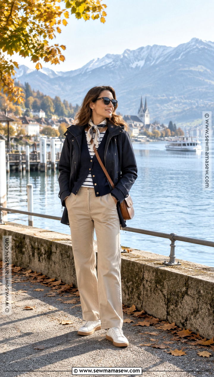 Lucerne October Lake Outfit - 15 Switzerland In October Outfits