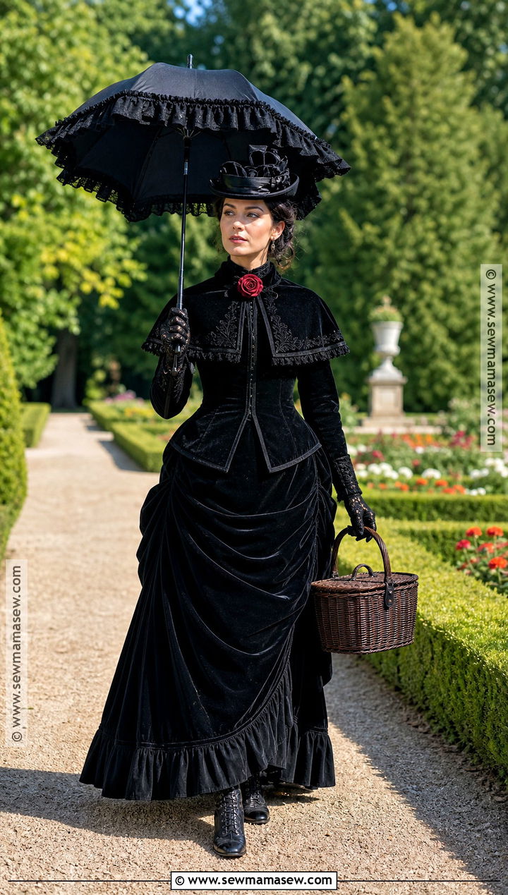 Lucille Black Picnic Crimson Peak Costume - 30 Crimson Peak Costumes