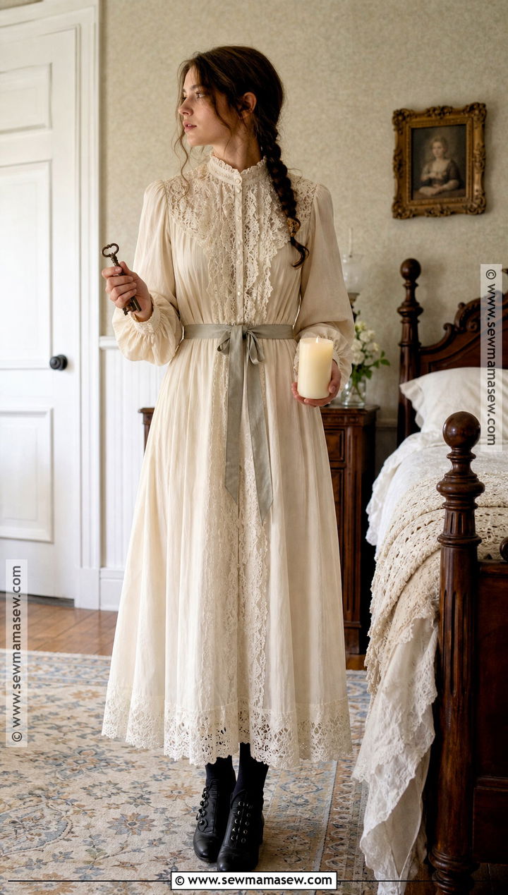 Lucille Ivory Nightgown Crimson Peak Costume - 30 Crimson Peak Costumes