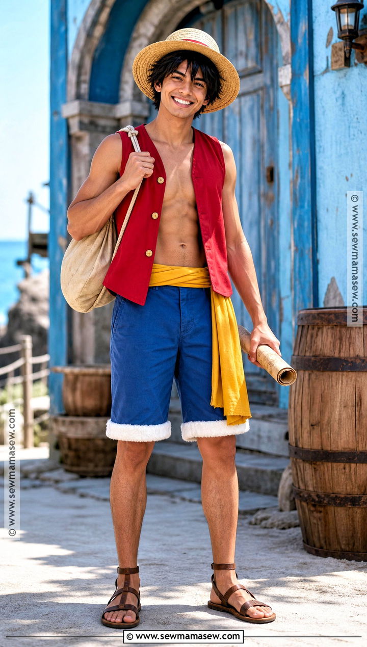 Luffy Anime Costume With Straw Hat - 35 anime costume ideas