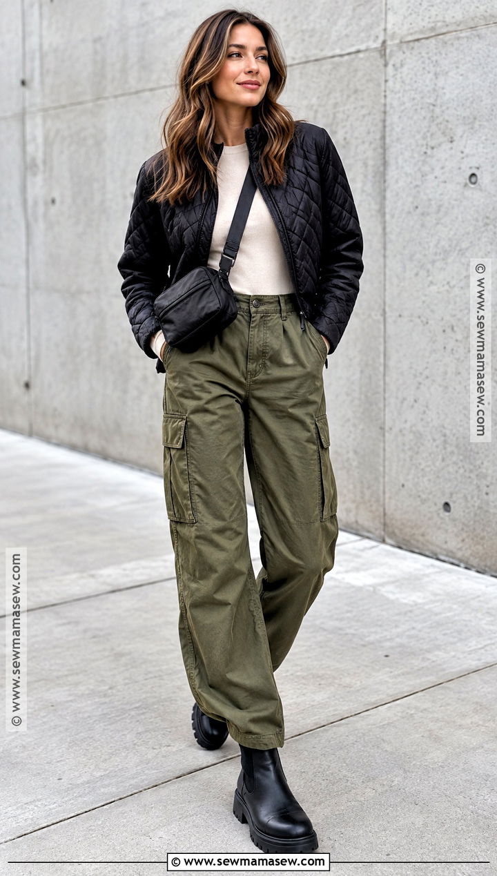 Lug Sole Chelsea Boots With Cargo Pants - 25 fall boots aesthetic