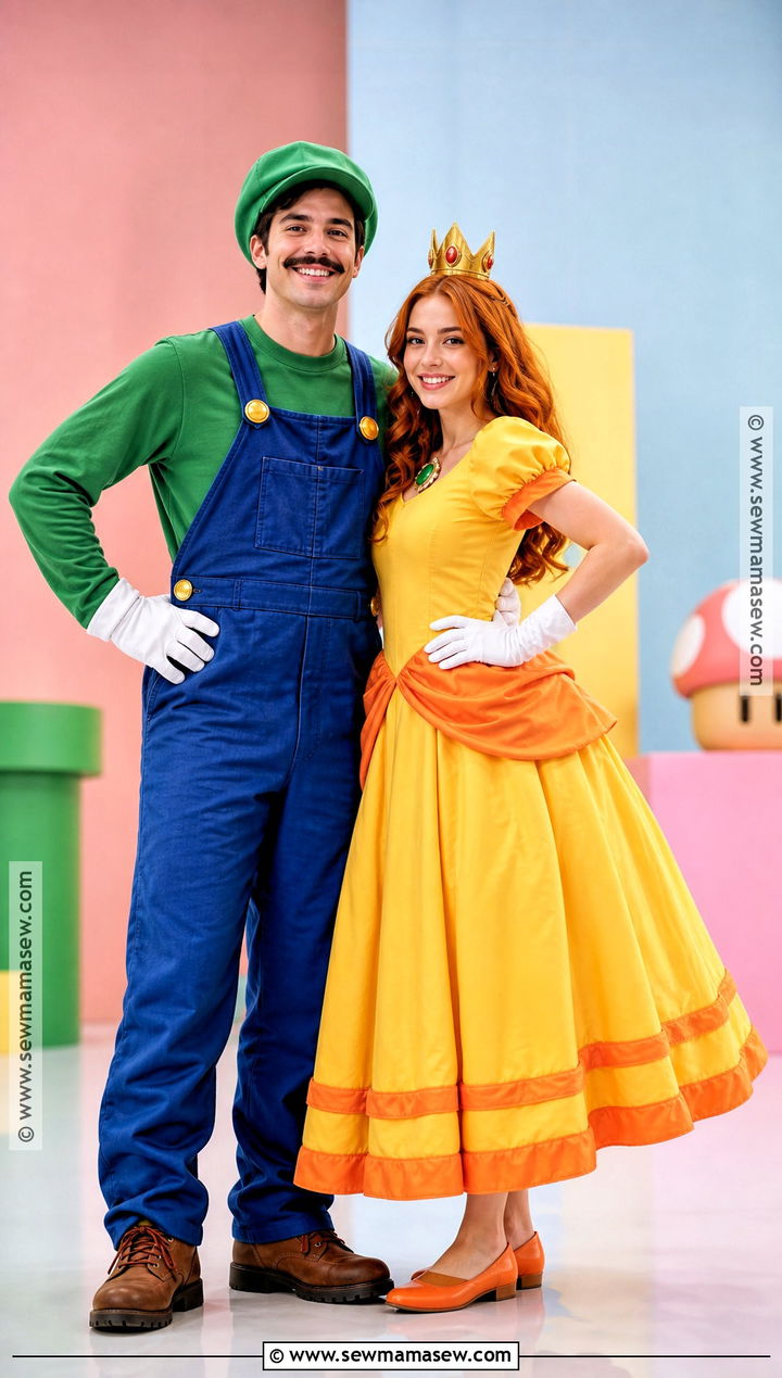 Luigi And Daisy Couple Costume - 50 couple halloween costumes