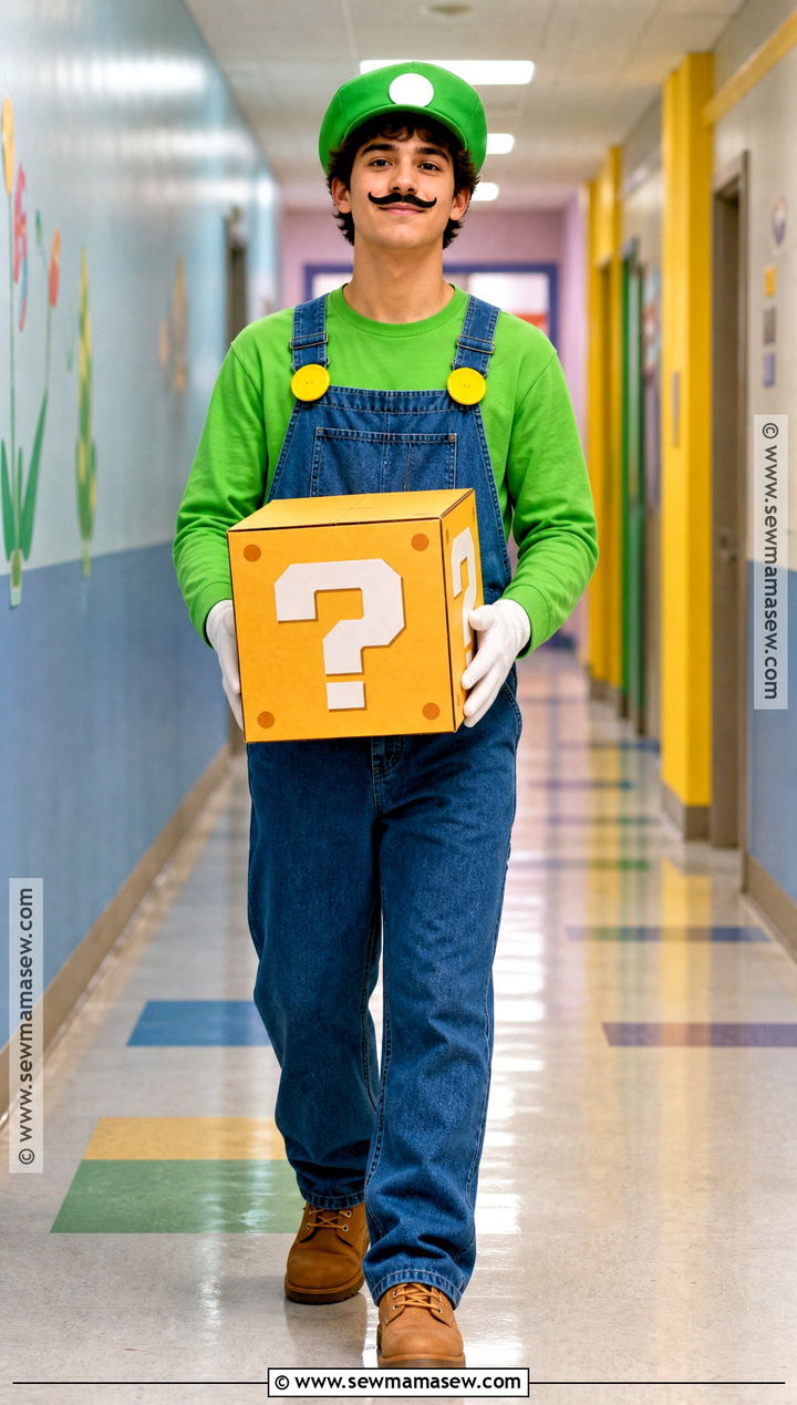 Luigi Costume - 30 character dress up day ideas