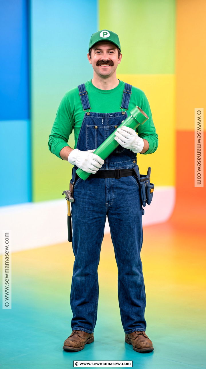 Luigi Green Plumber Costume - 35 green halloween costumes
