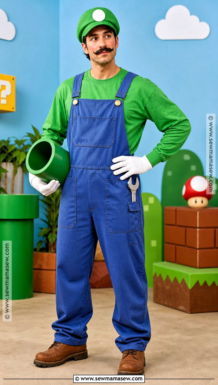 Luigi Plumber Costume - 45 male halloween costumes