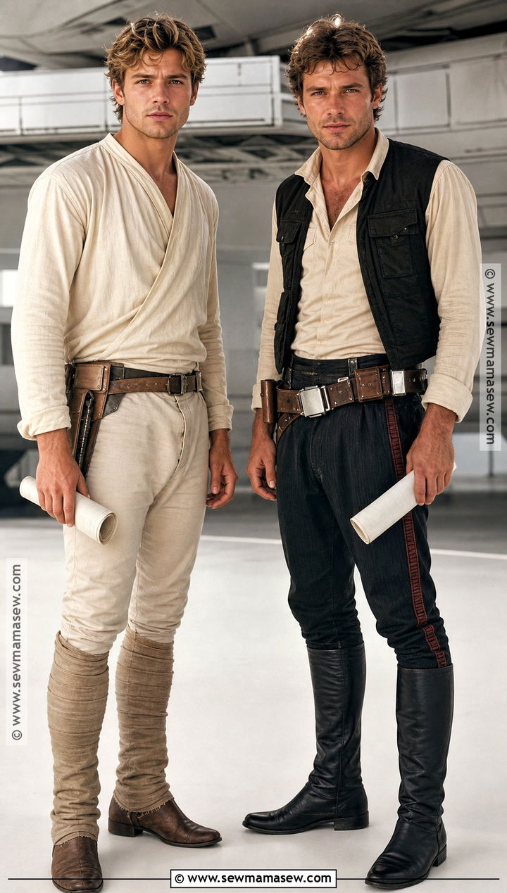 Luke Skywalker And Han Solo Couple Costume - 35 star wars couple costume ideas