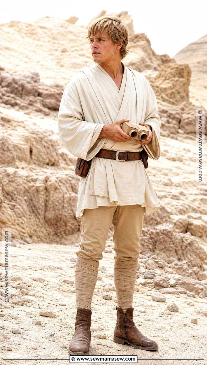 Luke Skywalker Costume With White Tunic - 30 Easy Star Wars Costumes