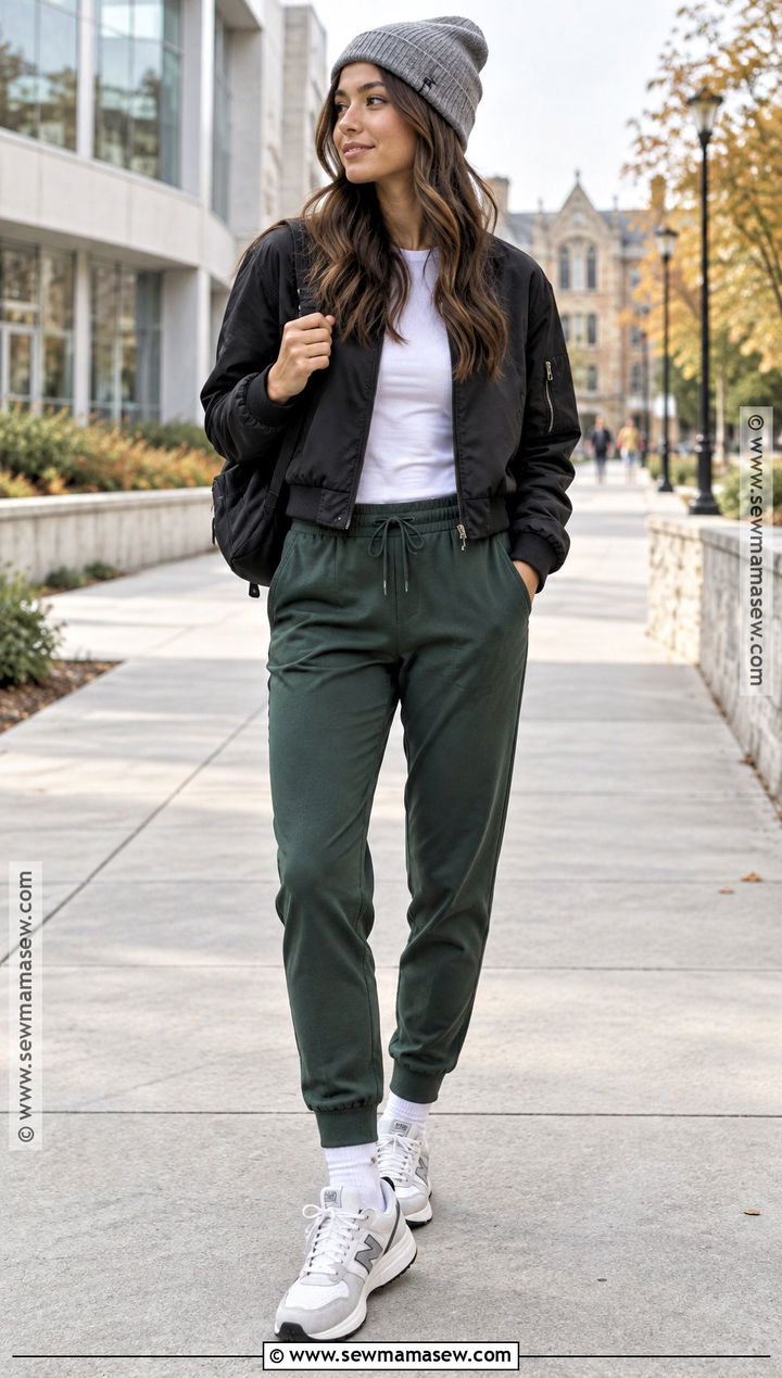 Lululemon Joggers And Bomber Jacket Outfit - 20 lululemon fall outfit ideas
