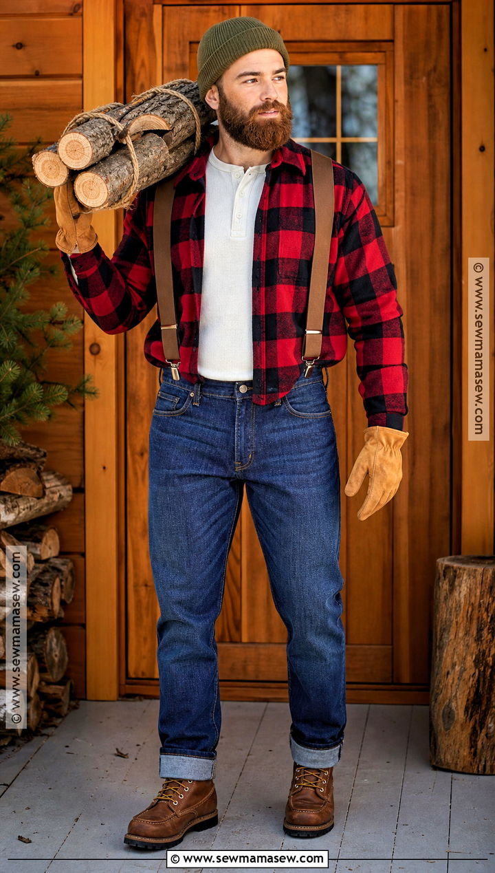 Lumberjack Costume With Suspenders - 35 Halloween Costume Ideas for Men