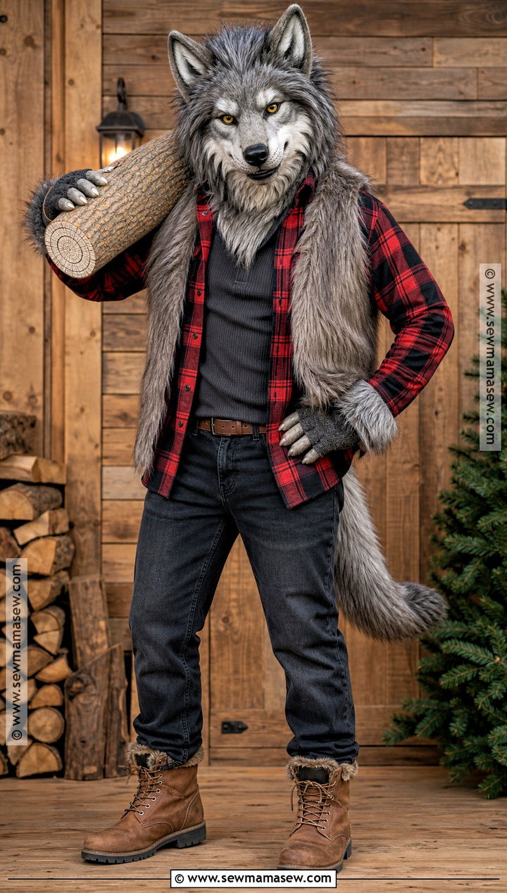 Lumberjack Wolf Costume - 40 wolf costume ideas