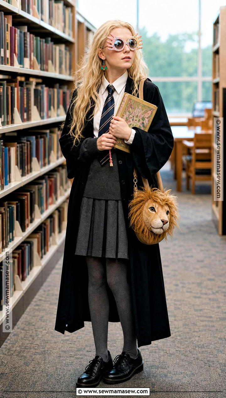 Luna Lovegood School Costume - 35 blonde halloween costumes ideas