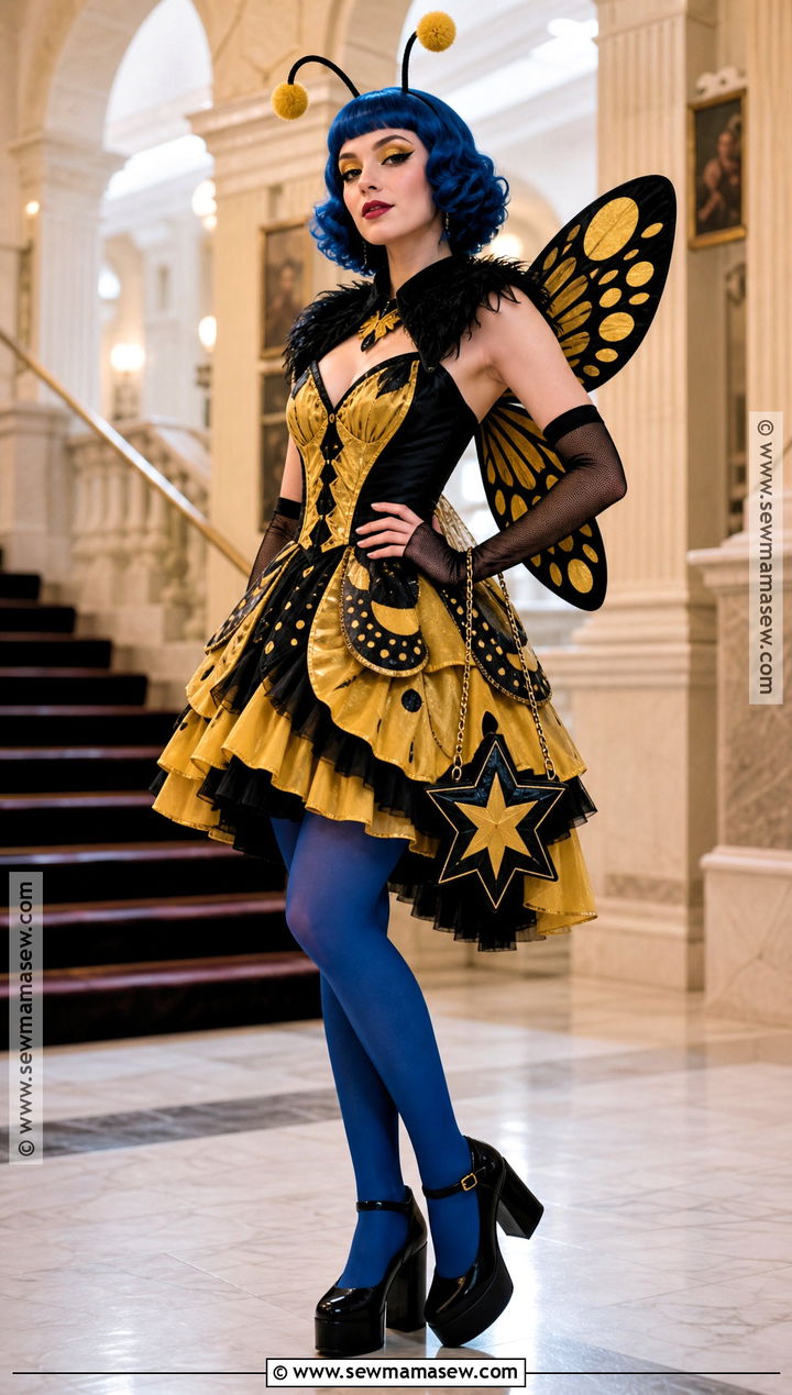 Luna Mothews Costume With Yellow Moth Dress - 40 monster high costumes