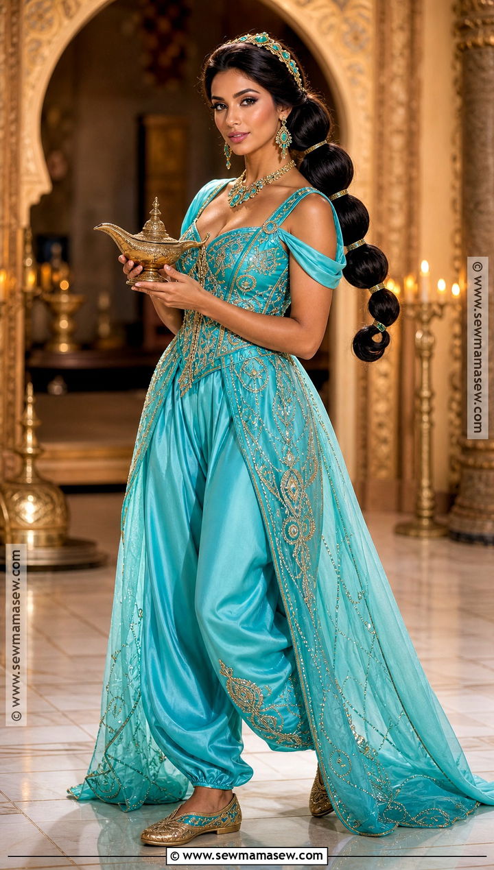 Luxury Princess Jasmine Cosplay Costume - 45 princess jasmine costume ideas