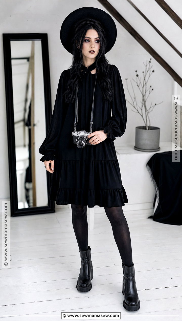 Lydia Deetz Black Dress Costume - 30 black dress costume ideas