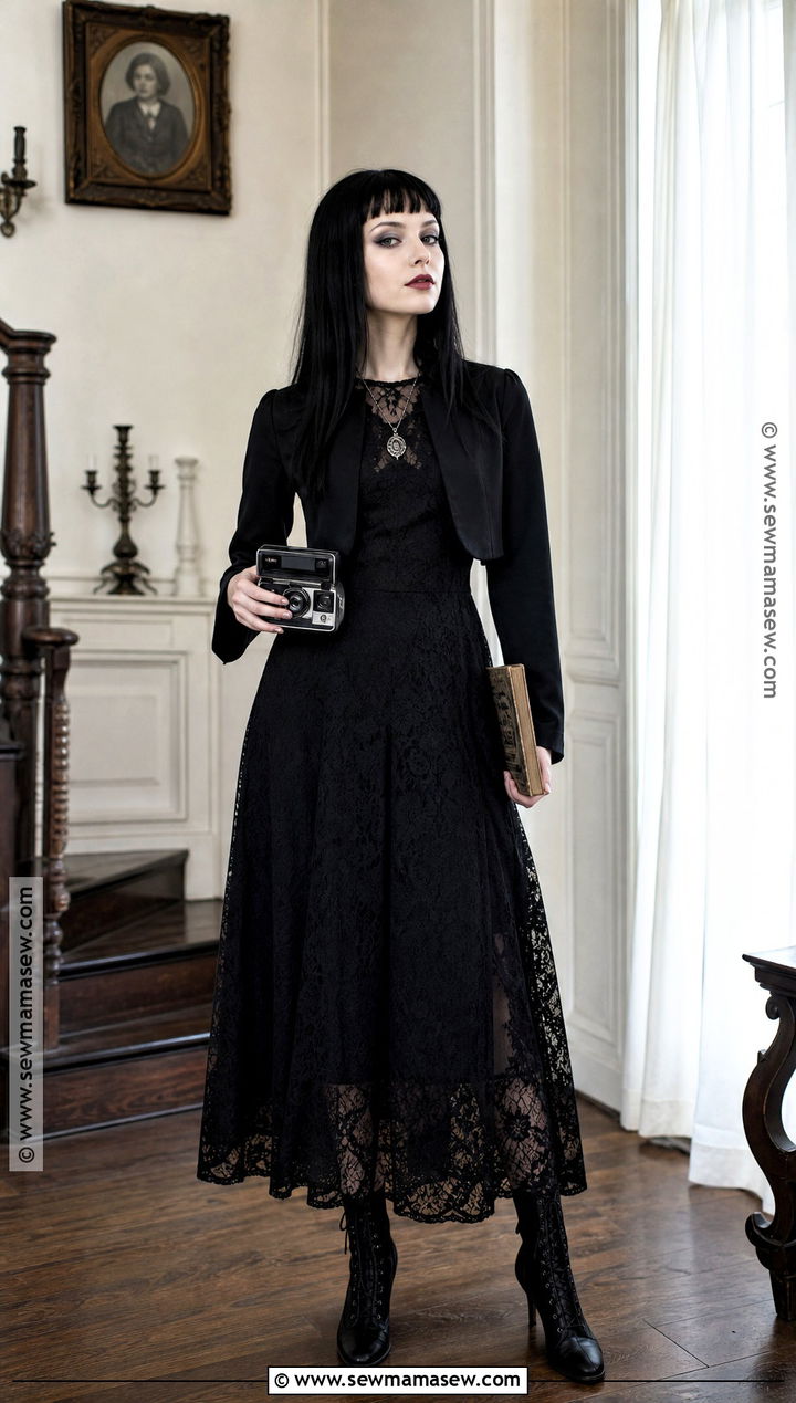 Lydia Deetz Black Goth Costume - 30 iconic movie halloween costumes