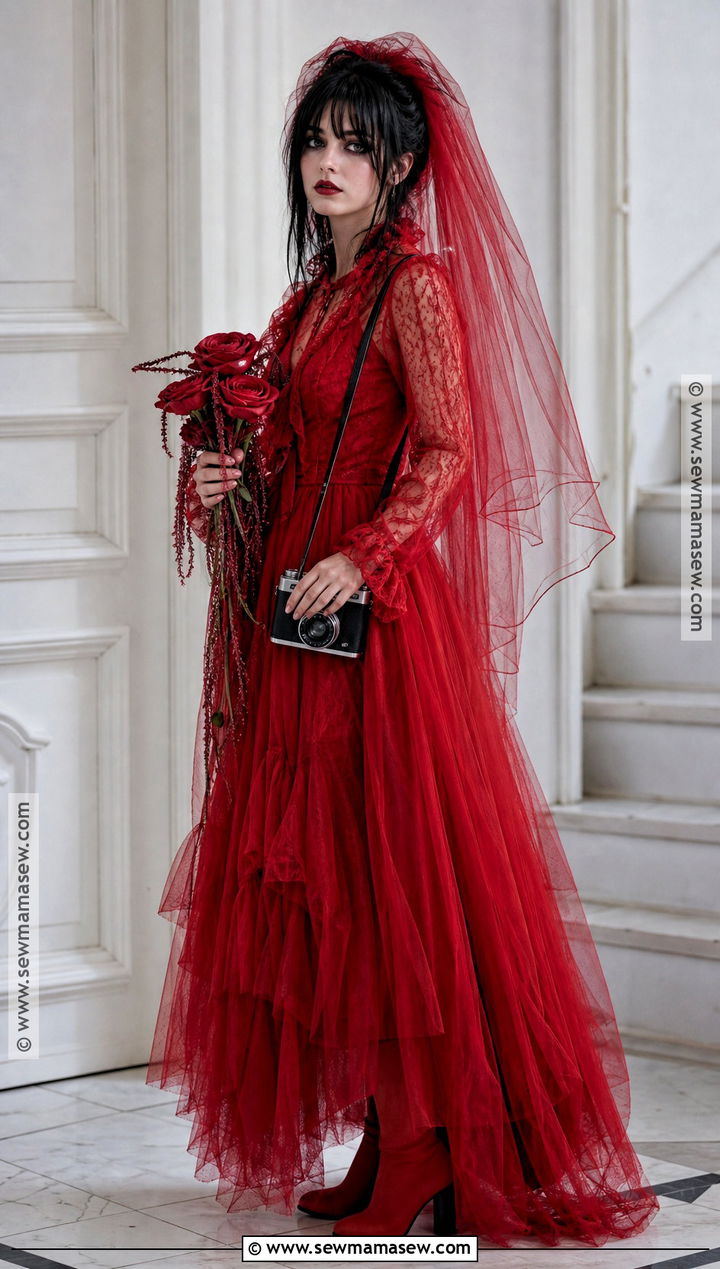 Lydia Deetz Red Dress Costume - 35 Movie Characters To Dress Up As Ideas