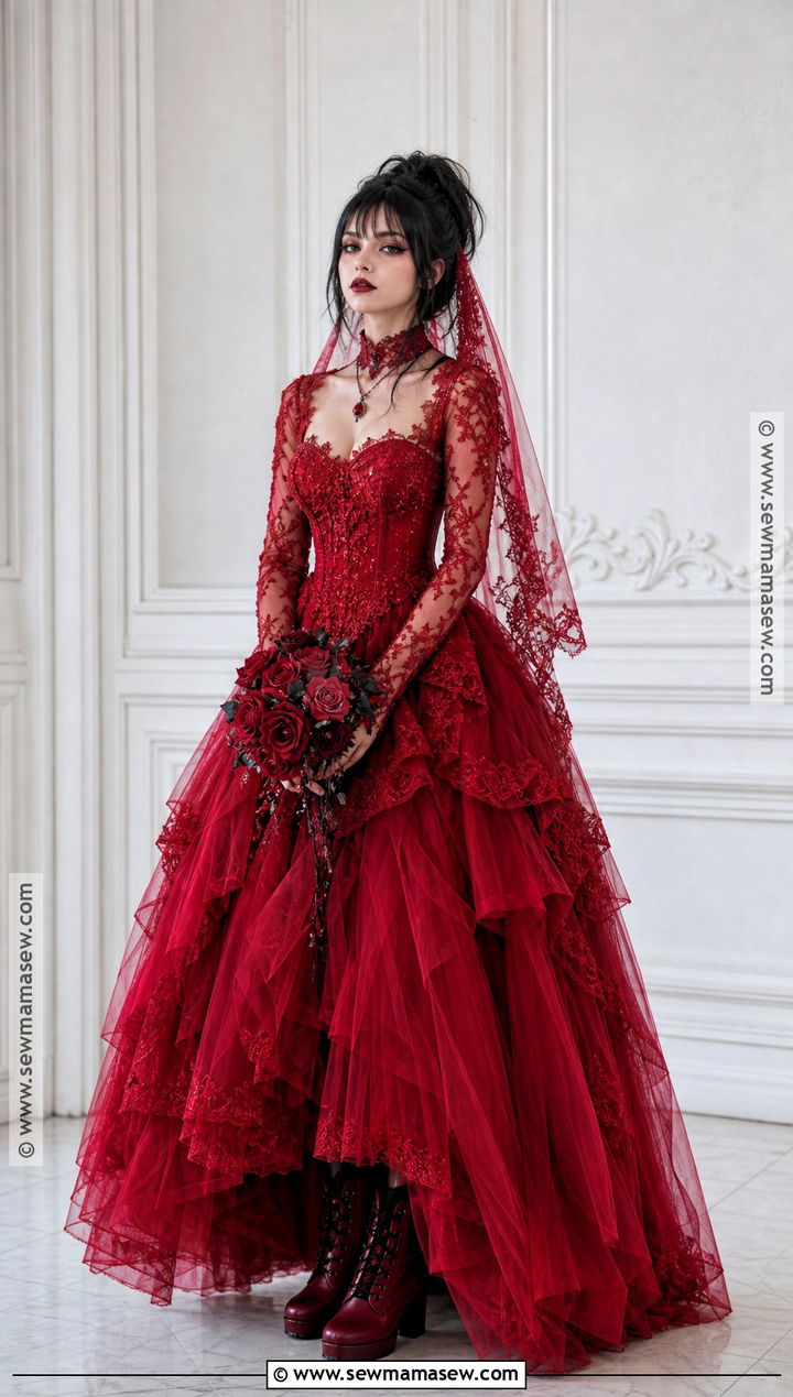 Lydia Deetz Red Dress Costume - 30 Movie Costume Ideas
