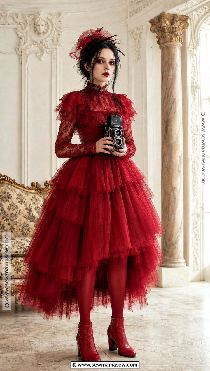 Lydia Deetz Red Dress Costume - 35 iconic movie characters costumes