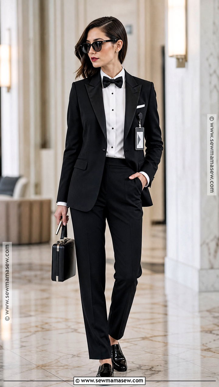 MIB Tuxedo Costume With Bow Tie - 30 Mib Costume Ideas for Women