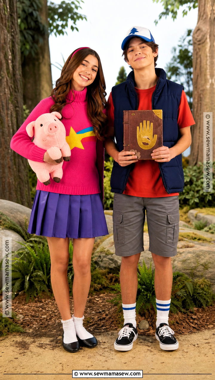 Mabel And Dipper Adventure Costumes - 30 halloween costumes for two for best friends