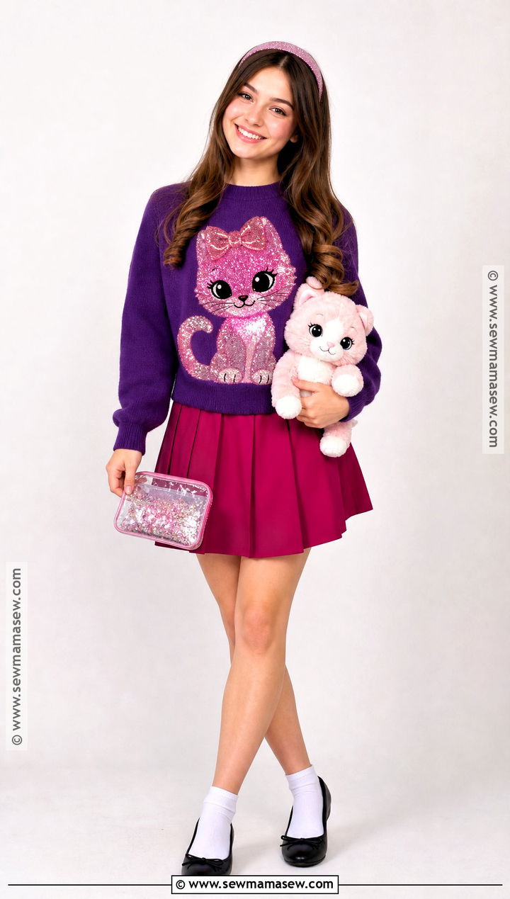 Mabel Pines Kitten Sweater Costume - 30 Gravity Falls Costumes
