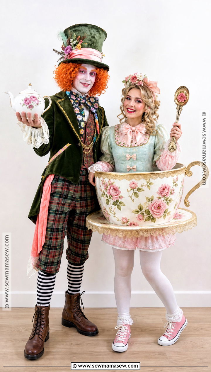 Mad Hatter And Tea Cup Duo Costume - 50 mad hatter costume ideas