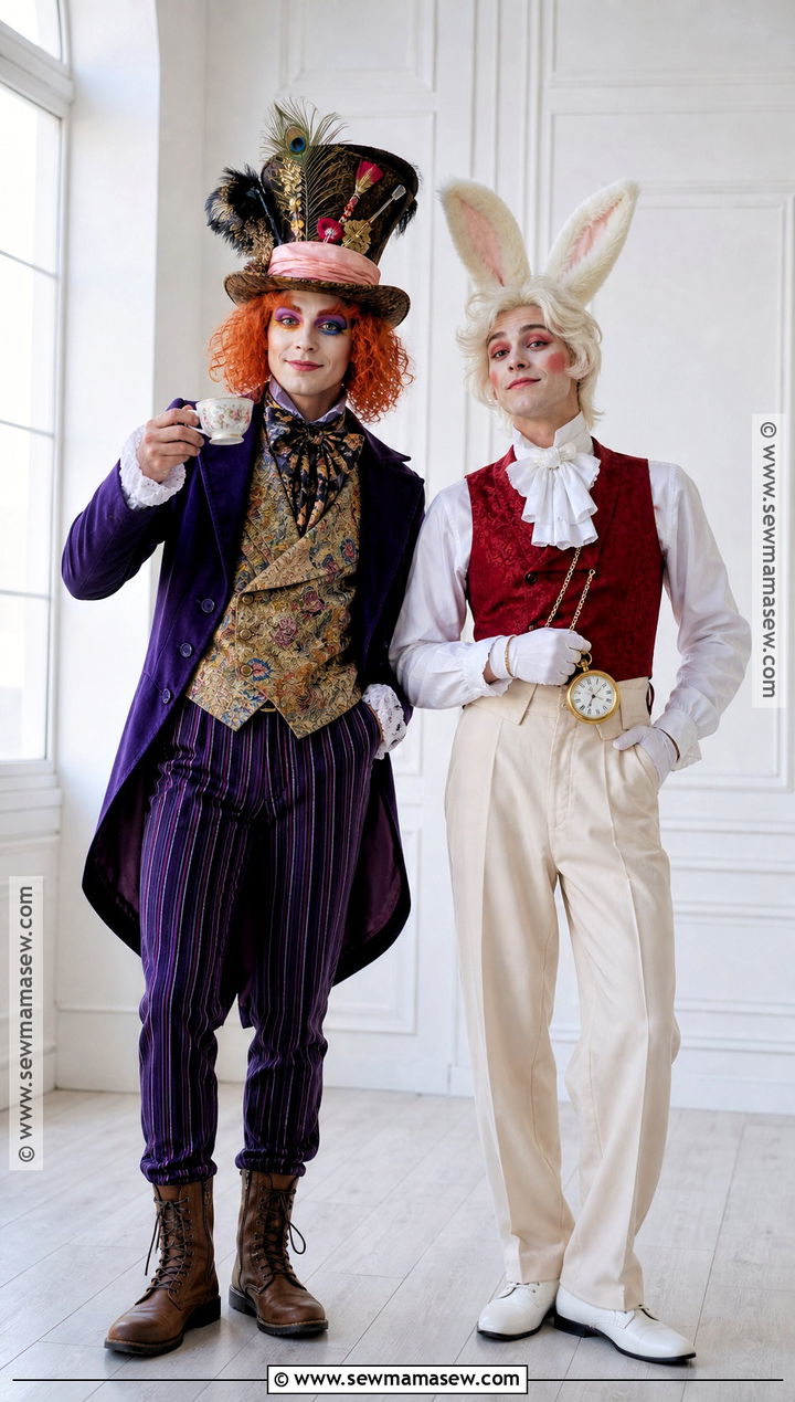 Mad Hatter And White Rabbit Couple Costume - 50 mad hatter costume ideas