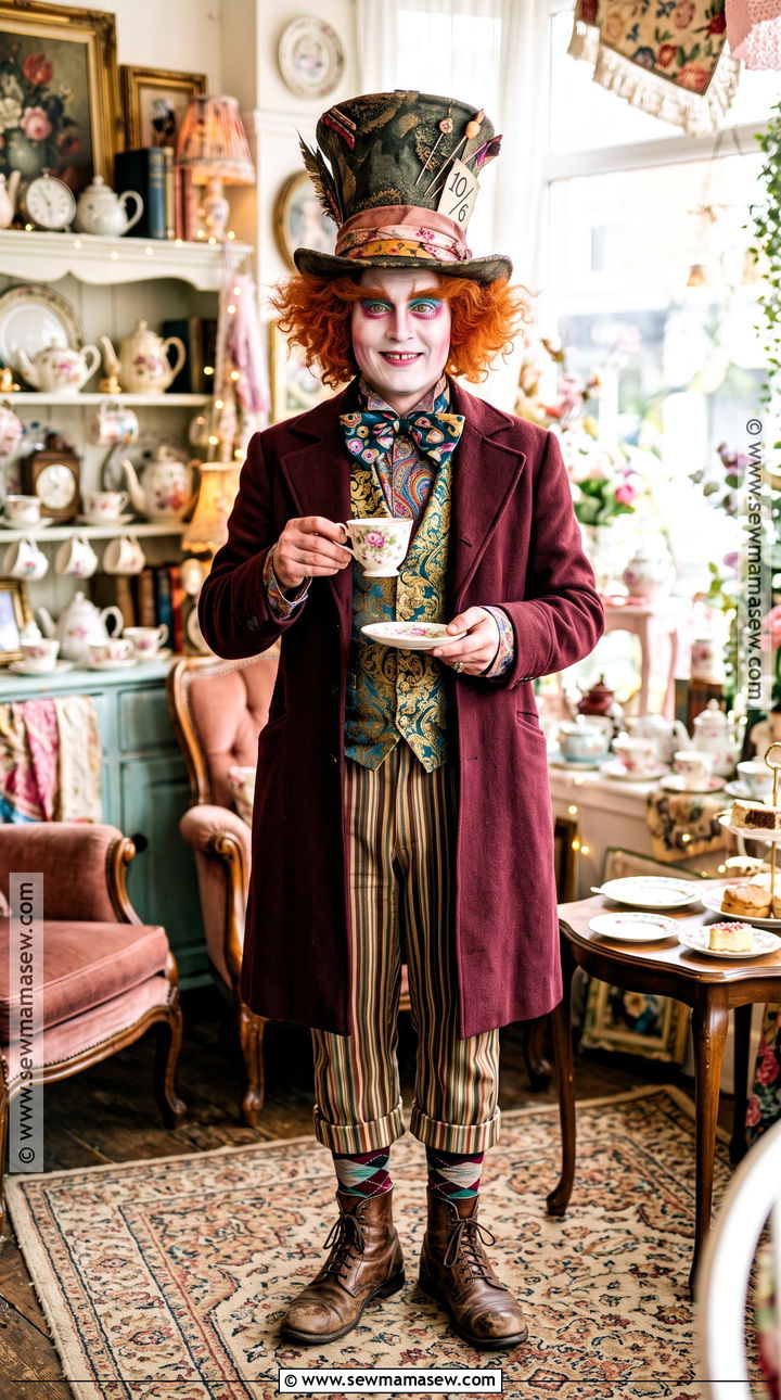 Mad Hatter Colorful Costume - 35 tim burton costumes