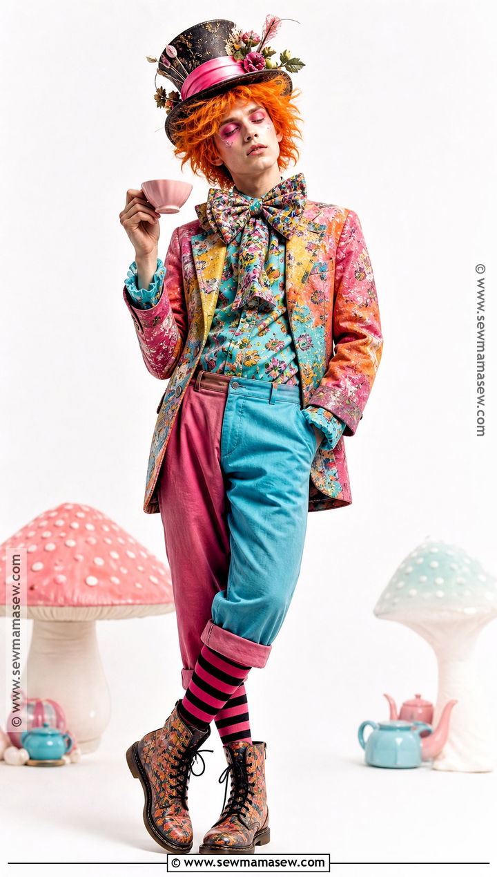 Mad Hatter Costume With Colorful Blazer - 30 Simple Disney Costumes