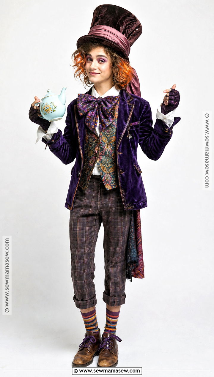 Mad Hatter Costume With Colorful Blazer - 30 teen costumes