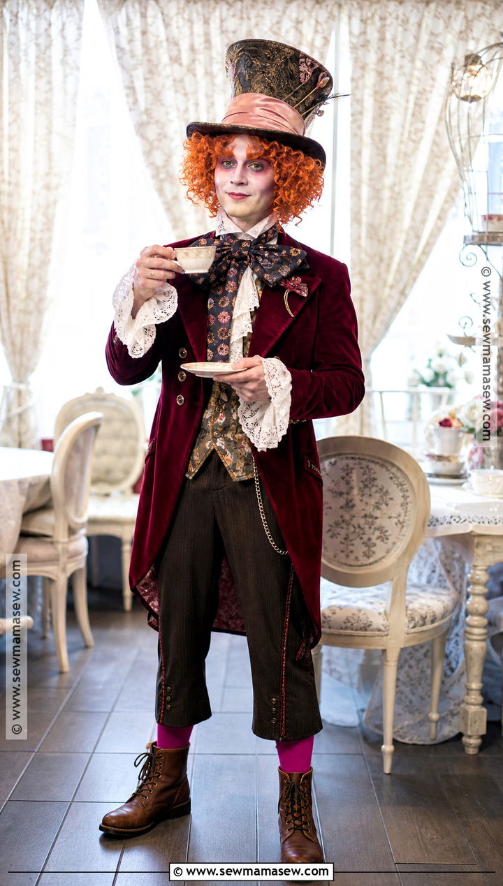Mad Hatter Costume With Colorful Coat - 35 Iconic Solo Halloween Costumes