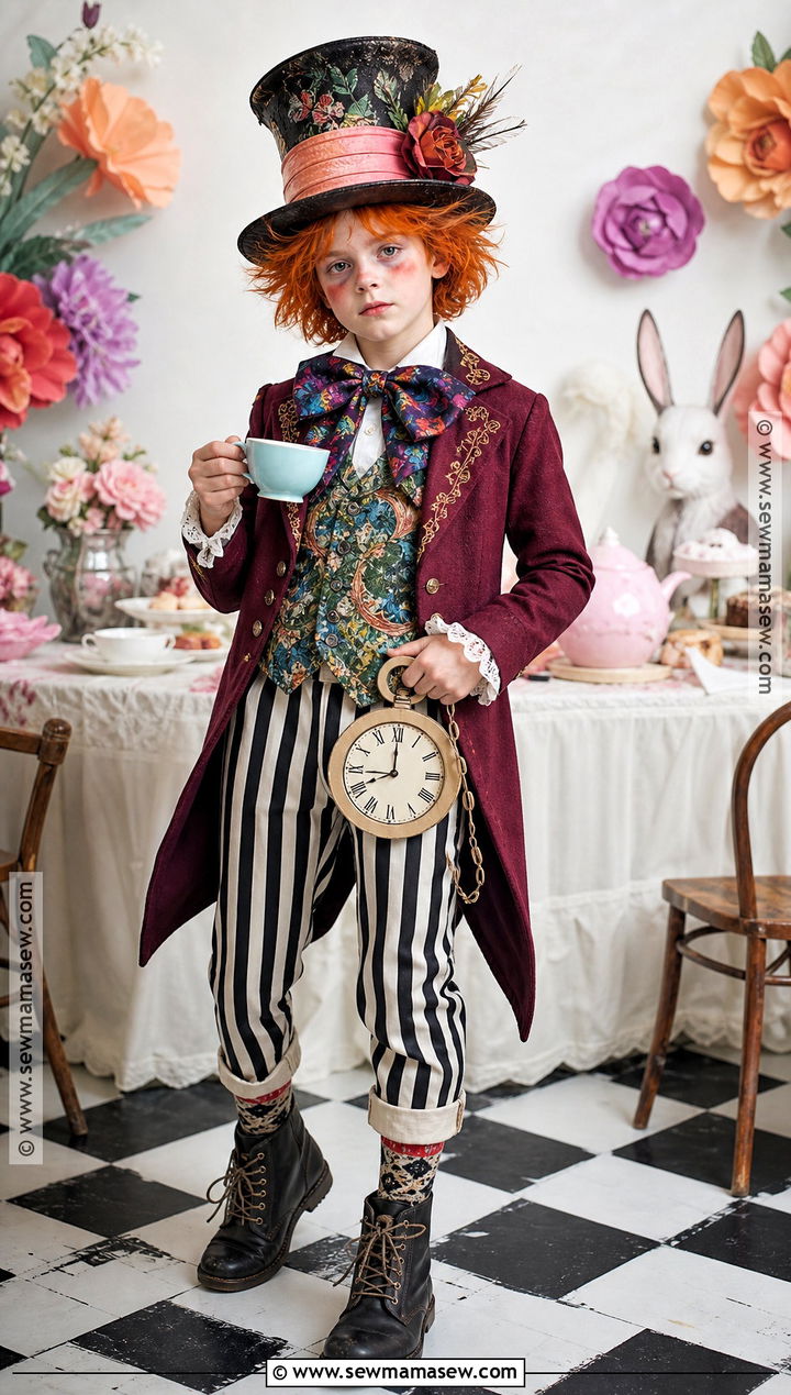Mad Hatter Costume With Colorful Coat - 30 boys book character costumes