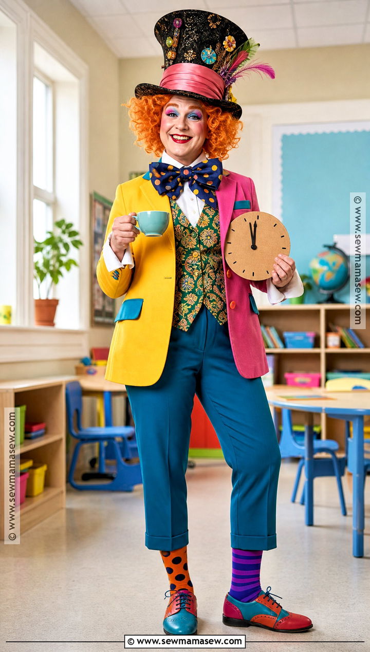 Mad Hatter Costume With Colorful Jacket - 40 world book day costumes for teachers