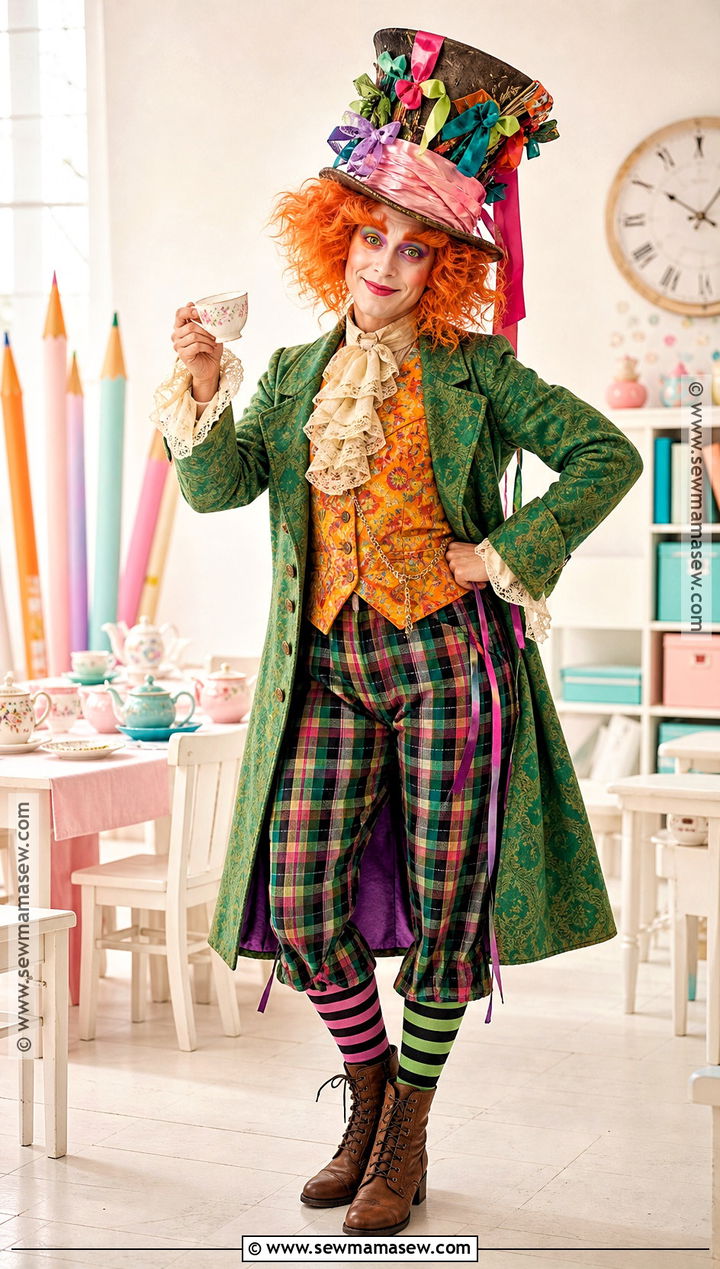 Mad Hatter Costume With Colorful Tailcoat - 35 book week costumes for teachers