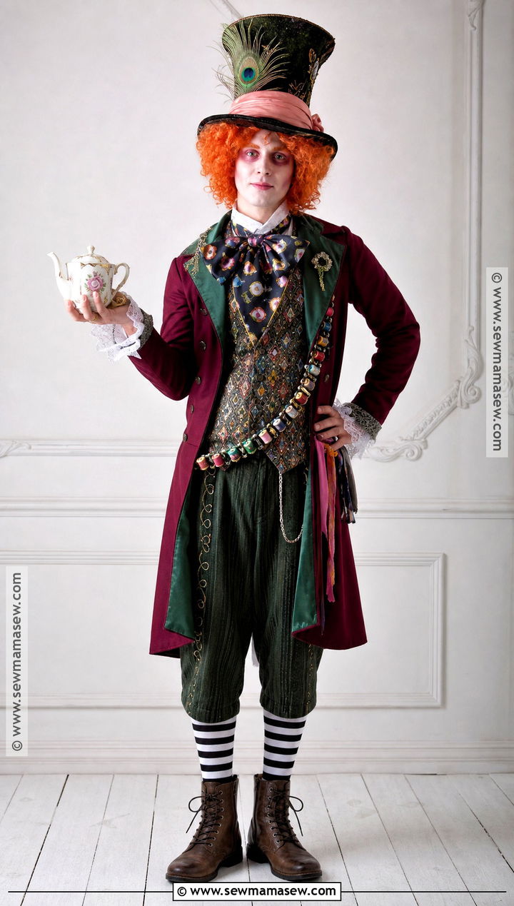 Mad Hatter Costume With Colorful Tailcoat - 35 disney costume ideas