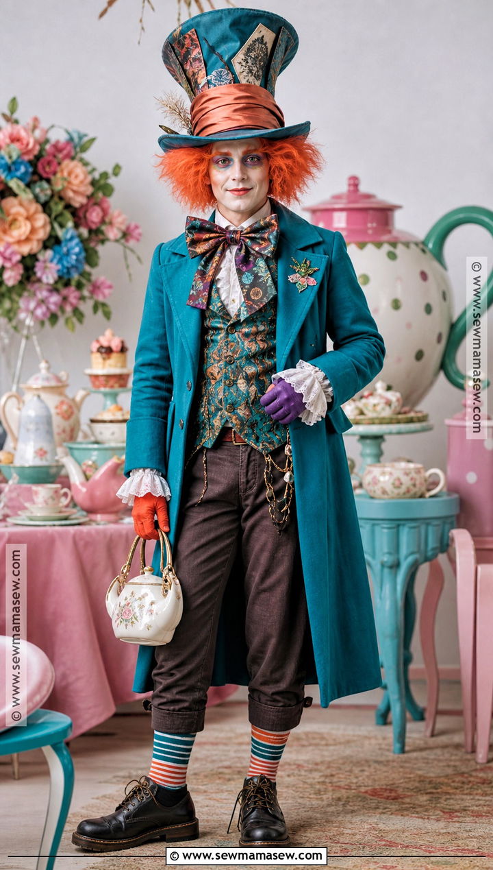 Mad Hatter Costume With Colorful Tailcoat - 30 disney dress up ideas
